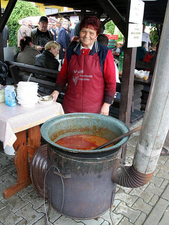 Pálavský Gulášfest nabízel  návštěvníkům několik druhů gulášů.