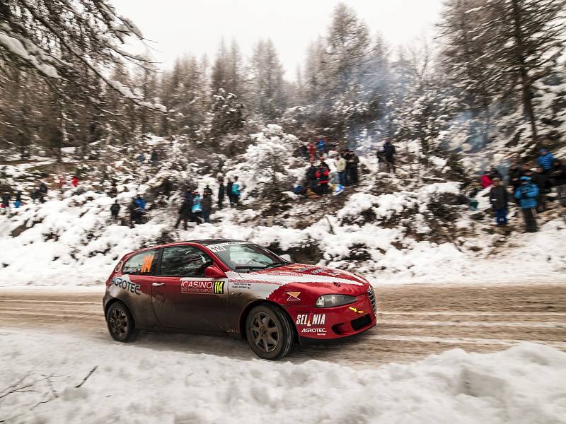 Hustopečská Alfa Romeo 147 s Radou a Jugasem na tratích 83. Rallye Monte Carlo.