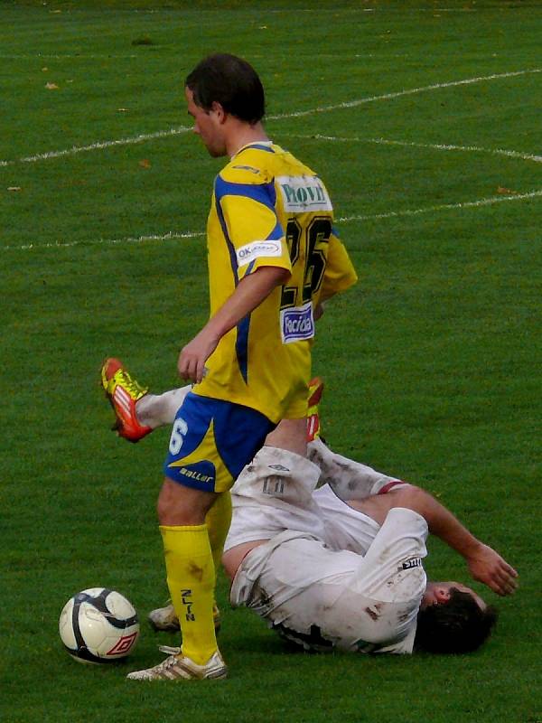 Břeclavětí fotbalisté i v devíti dokázali proti Zlínu vyrovnat na 2:2.