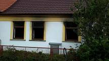 Hasiči v úterý odpoledne likvidovali požár rodinného domu v Moravské Nové Vsi.