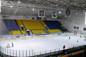 Zimní stadion v Břeclavi.