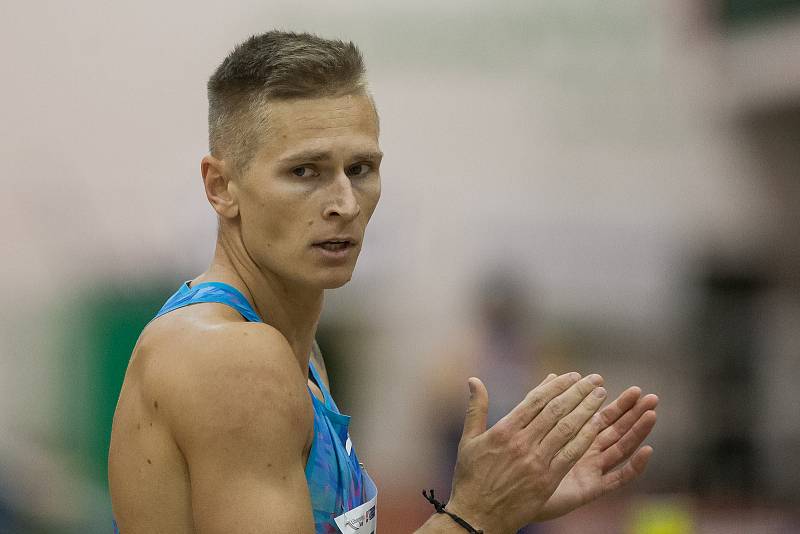 Radek Juška na atletickém mítinku Jablonecká hala v roce 2018.