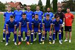 Fotbalisté Lednice (v modrém) porazili Mutěnice. Foto: Jaroslav Kicl