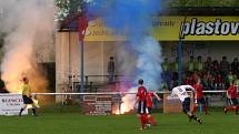 Podivínští fotbalisté v této sezoně porvé prohráli na domácím hřišti.