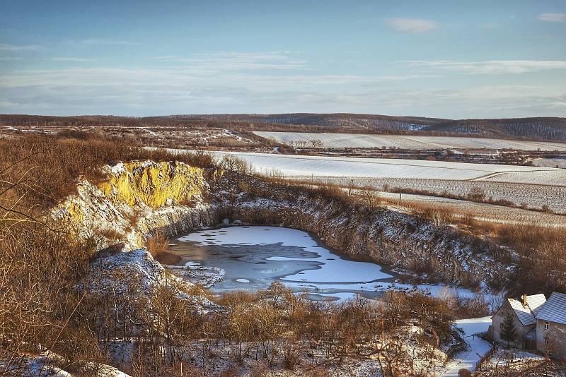 Mikulovský Svatý kopeček a jeho zimní nádhera. Foto: Jana Úlehlová