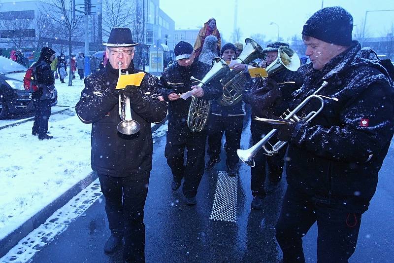 Břeclav zažila v pátečním odpoledni tradiční tříkrálový průvod.