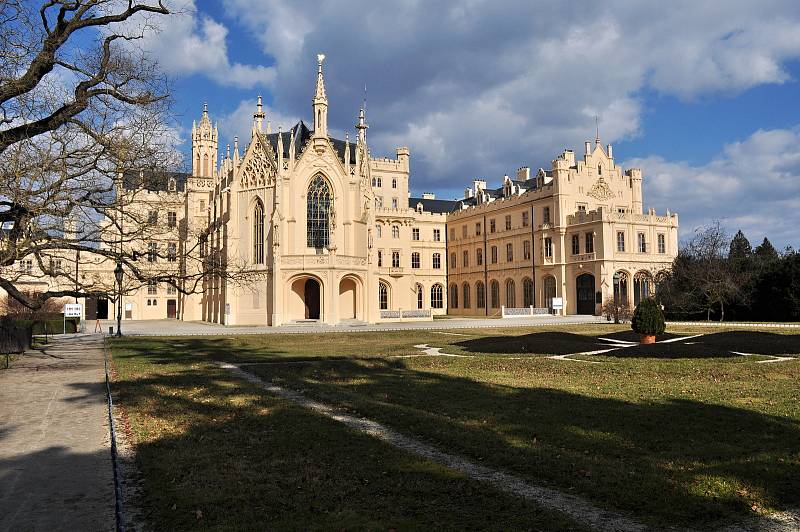 Zámecký park v Lednici.