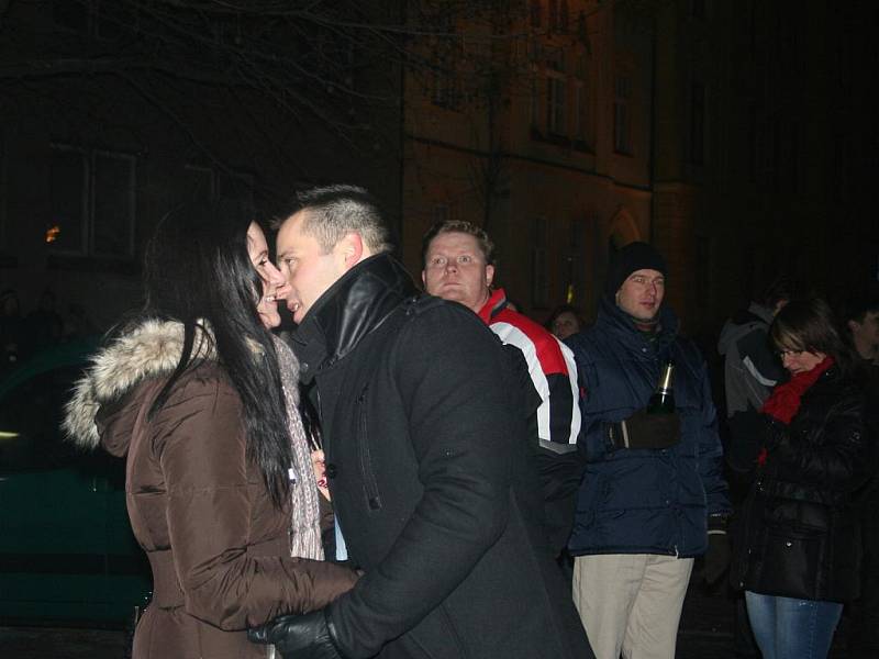 Silvestrovské oslavy příchodu roku 2011 v Břeclavi.