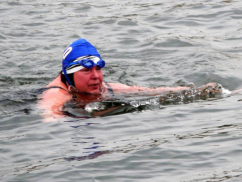 Tradiční štěpánské zimní plavání přilákalo do Břeclavi desítky plavců a stovky přihlížejících.
