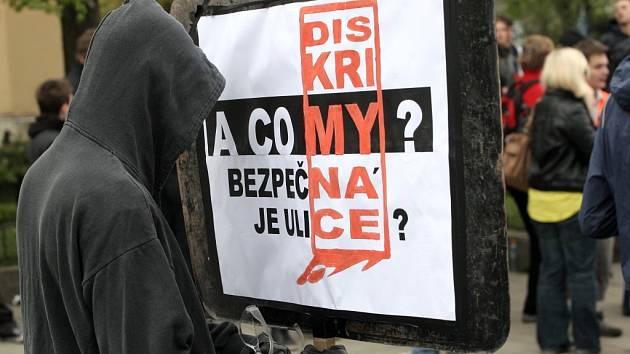Protestní pochod Břeclaví za zraněného chlapce.