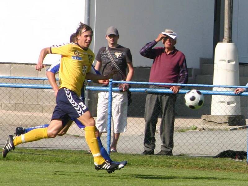 Břeclavští fotbalisté vyprovodili jihlavské béčko čtyřmi trefami.