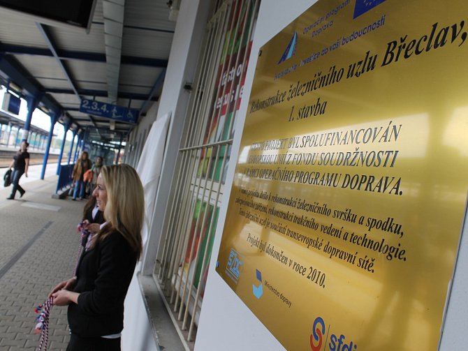 Slavnostní ukončení druhé etapy modernizace břeclavského železničního uzlu.