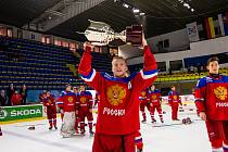Hokejista Matvej Mičkov je nejproduktivnějším hráčem Hlinka Gretzky Cupu.