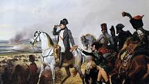 Napoleon Bonaparte vede své vojsko do bitvy u Wagramu.