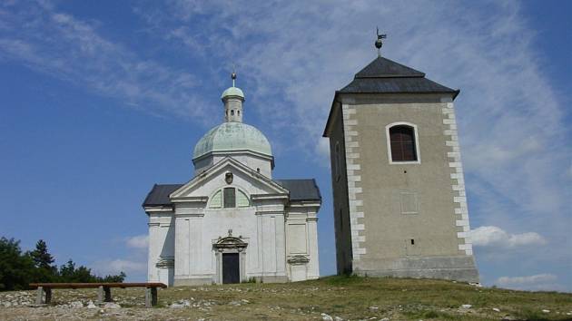 Kaple a zvonice na Svatém kopečku v Mikulově.