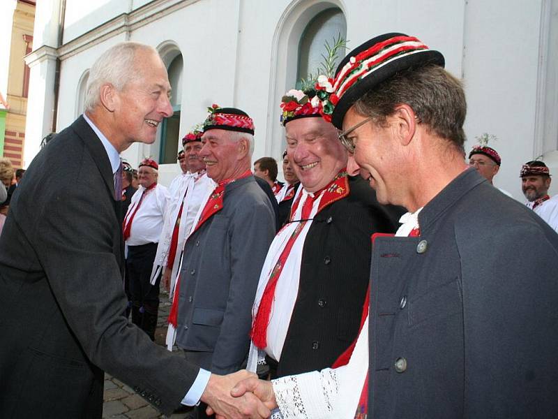 Lichtenštejn Hans Adam II. na Břeclavsku