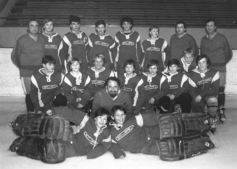 Břeclavští hokejisté, polovina 80. let.