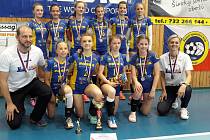 Mladší žákyně Lokomotivy Břeclav získaly stříbro na mistrovství republiky.