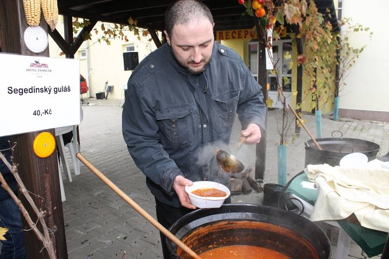 Na prostranství před mikulovským hotelem Zámeček se opět po roce konal již tradiční Gulášfest. Do soutěže o nejlepší guláš se přihlásilo přes dvacet týmů.