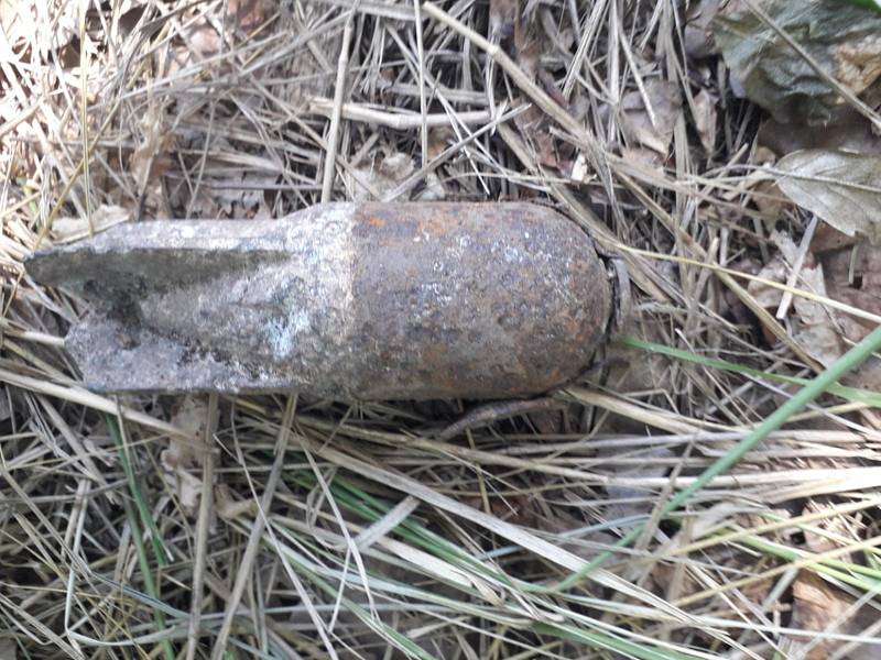 Celkem šestatřicet tisíc kusů munice už našli pyrotechnici v Bořím lese na Břeclavsku. I italský minometný granát Brixia ráže 45 milimetrů.