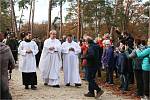Dvanáctá Svatohubertská mše se konala v neděli v Bořím lese u Valtic.