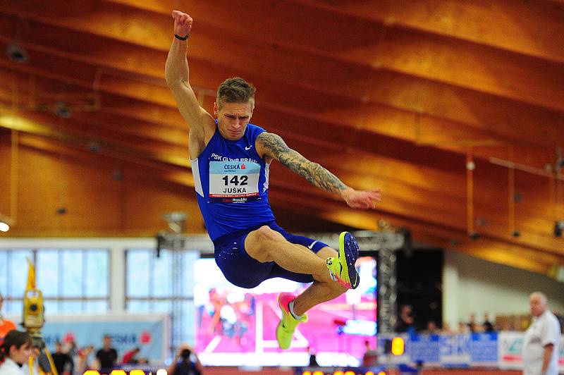 Radek Juška na halovém mistrovství republiky v Praze v roce 2018.
