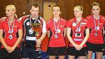 Břeclavské stolní tenistky rozhodující finále prohrály a braly jen bronz.