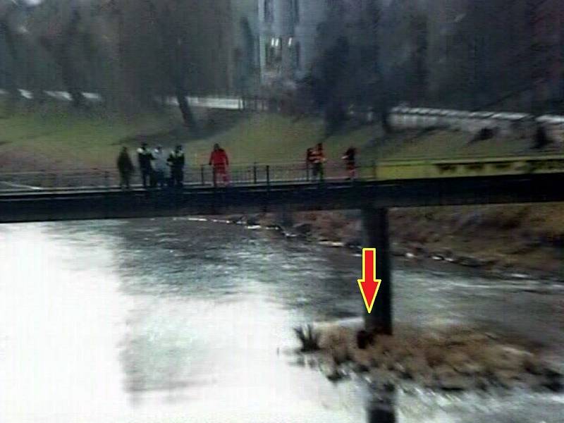 Mladý muž skočil z břeclavského Fučíkova mostu do Dyje. Na břeh ho vytáhli hasiči spolu se strážníky.