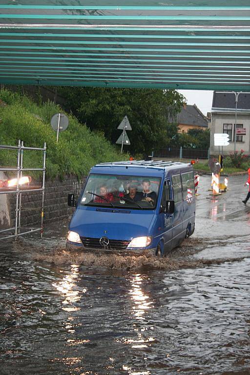 Přívalové deště v Břeclavi