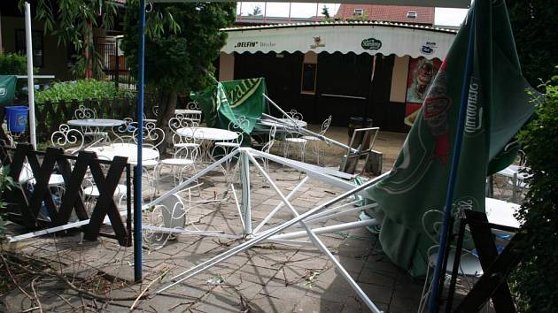 škody po bouřce v Břeclav