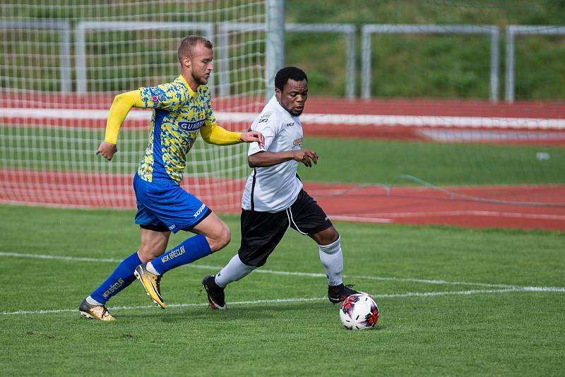 Fotbalové utkání mezi FC Slovan Havlíčkův Brod a MSK Břeclav.