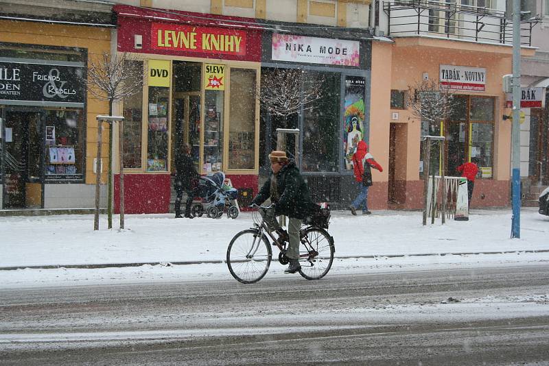 Cyklisté v Břeclavi v roce 2010.