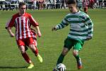 Velké Pavlovice (v červeném) v jarním derby přestřílely Bořetice.