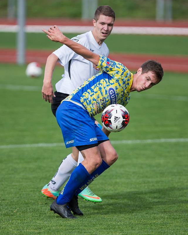 Fotbalové utkání mezi FC Slovan Havlíčkův Brod a MSK Břeclav.