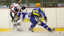 Břeclavští hokejisté hráli znovu jen se čtrnácti hráči. Přesto dokázali vytěžit dva body v malém derby v Brně.