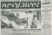 Červencové povodně roku 1997 na Břeclavsku na stránkách Nového života.