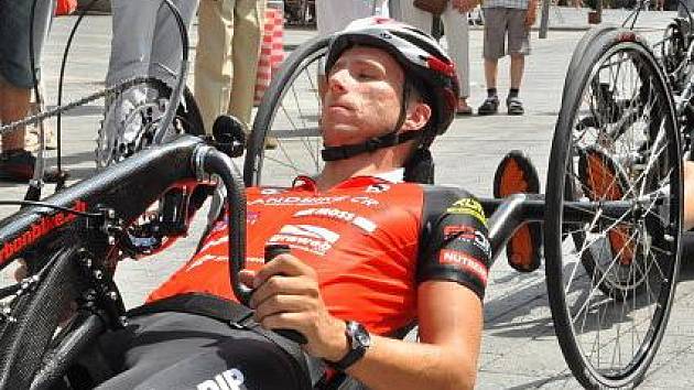 Český reprezentant v handbike Stanislav Bíza.