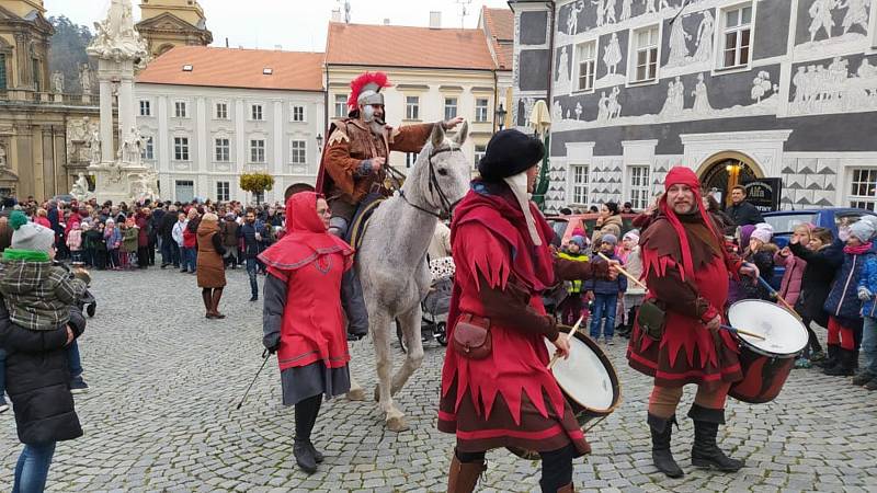 Svatomartinský průvod zahájil slavnost mladých vín v Mikulově.