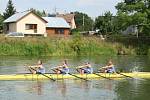 Slovácká regata se konala o víkendu na řece Dyji v Břeclavi. Tradičních veslařských závodů se zúčastnil i český olympionik Lukáš Helešic.