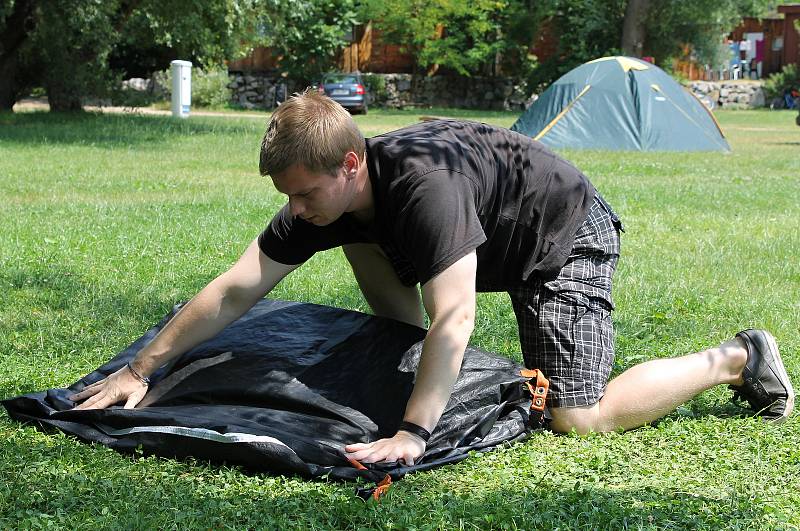 Autokemp Apollo mezi Lednicí a Břeclaví v roce 2014.