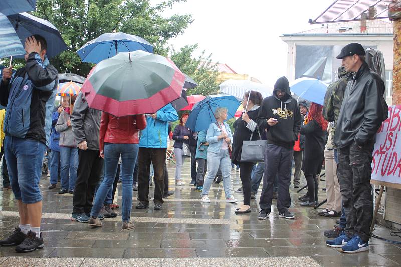 Demostrace v Břeclavi.