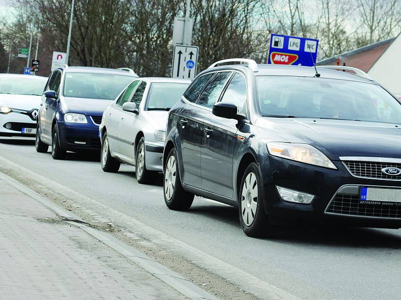 Dopravní situace v Břeclavi. Ilustrační foto.