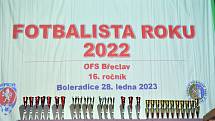 V Boleradicích vyhlásili anketu Fotbalista roku 2022 okresu Břeclav.