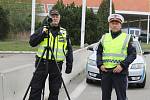 Čeští a rakouští policisté trénovali ve středu dopoledne součinnost na hraničním přechodu Mikulov - Drasenhofen. Ukázali tam i dron.