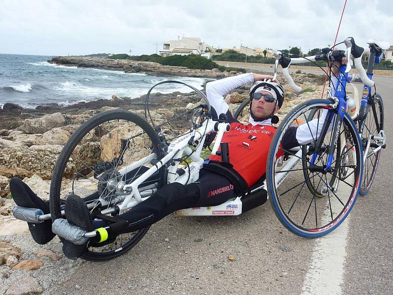 Handbiker Stanislav Bíza.