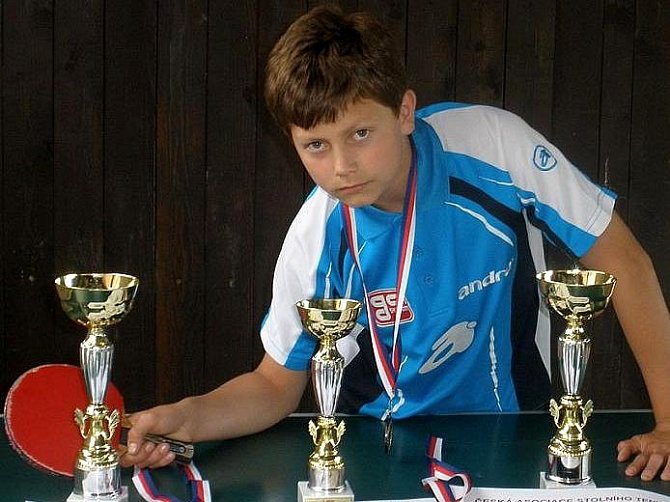 Mladý stolní tenista MSK Břeclav Jan Vašíček.