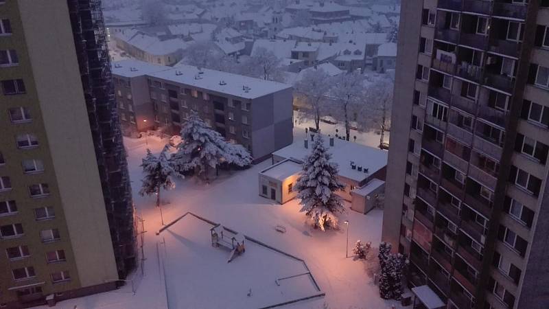 Břeclavsko pod sněhem.