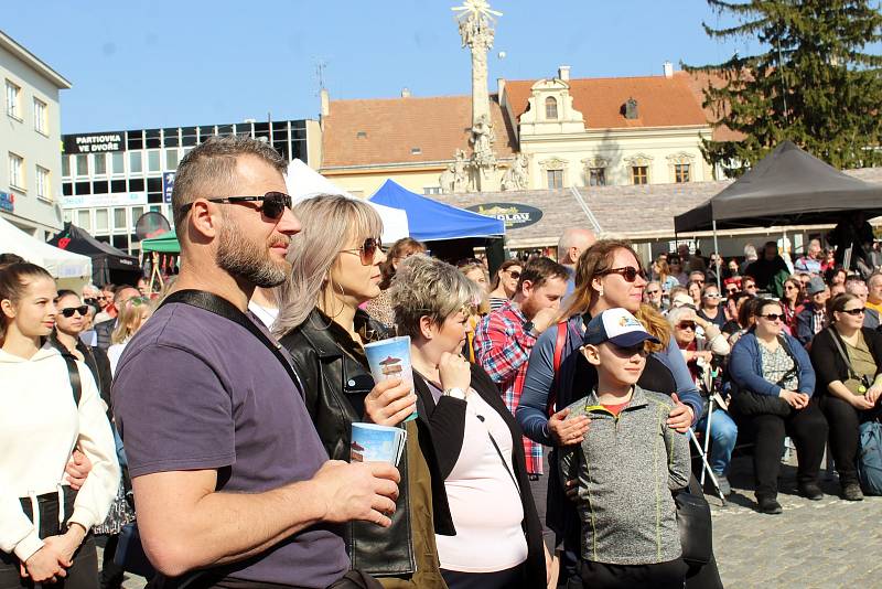 Slavnosti mandloní a vína v Hustopečích na Břeclavsku.