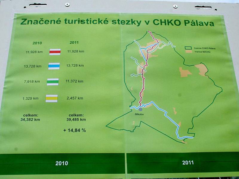 Otevření nových turistických tras v Chráněné krajinné oblasti Pálava.