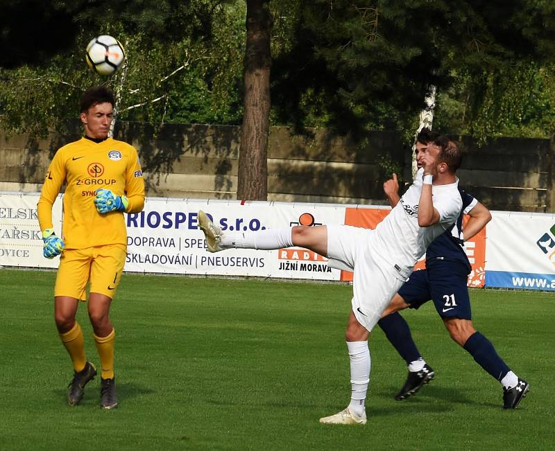 Fotbalisté Lanžhota remizovali s juniorkou Slovácka 1:1.